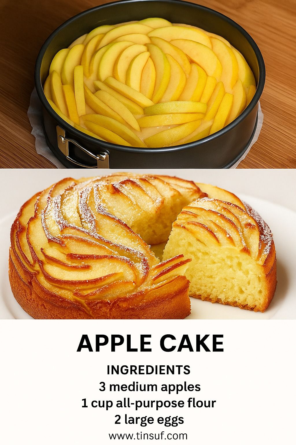 Blender Soft Apple Cake