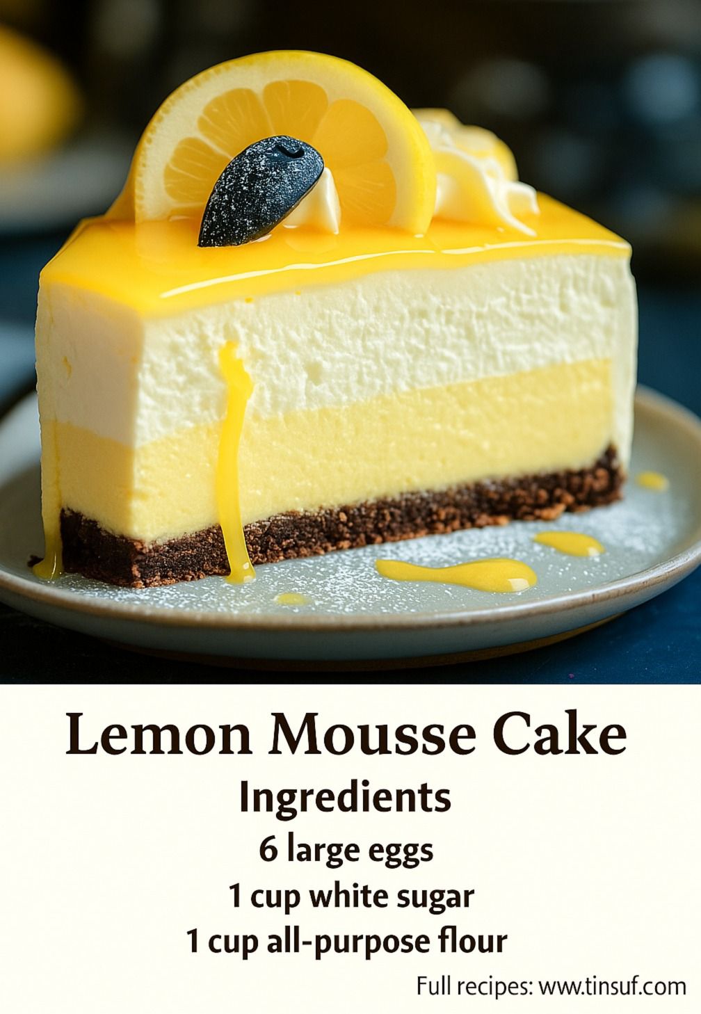 Lemon Mousse Cake