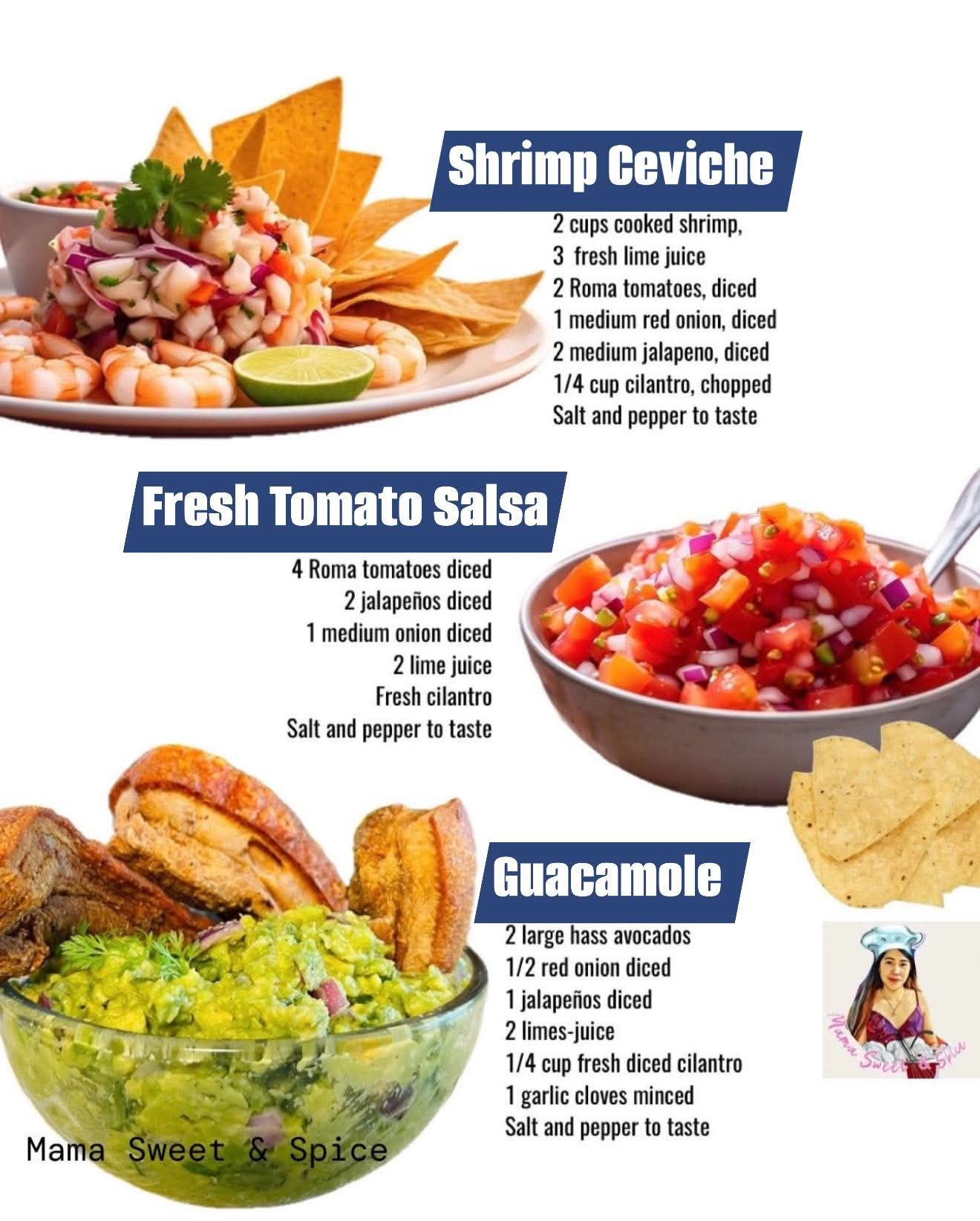 My 3 favorite Mexican inspired appetizers!
