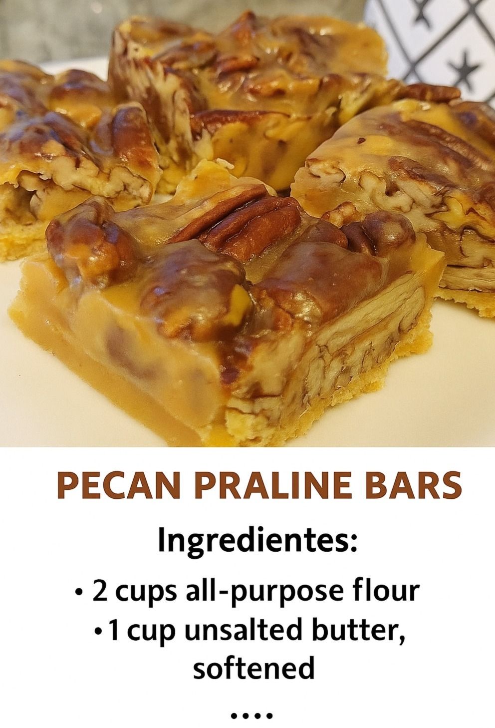 Pecan Praline Bars