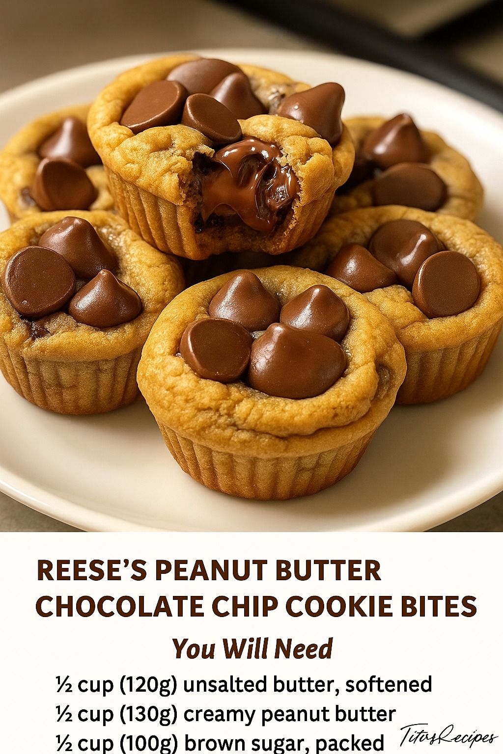 Reese’s Peanut Butter Chocolate Chip Cookie Bites