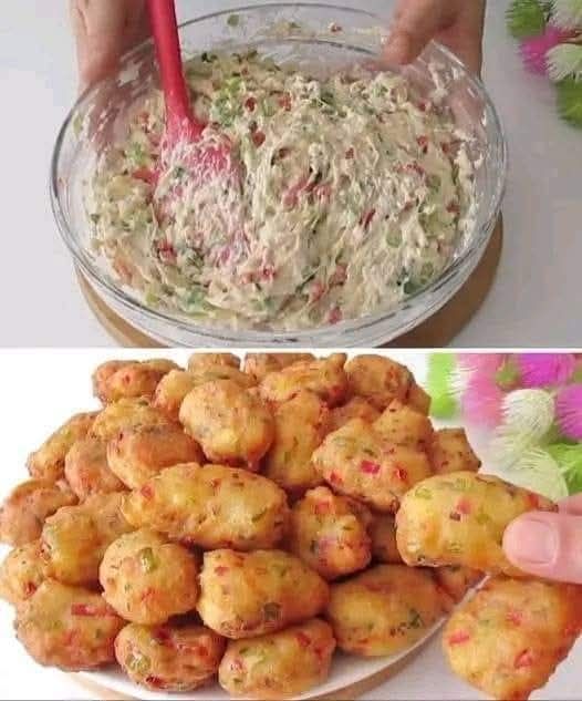 Beignets avec fromage de l�gumes