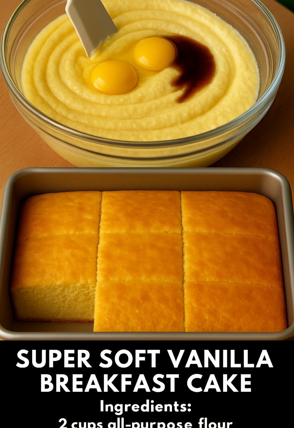 Super Soft Vanilla Breakfast Cake