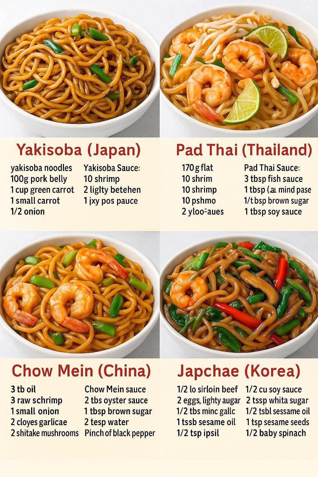 Delicious Asian Stir-Fried Noodle Recipes