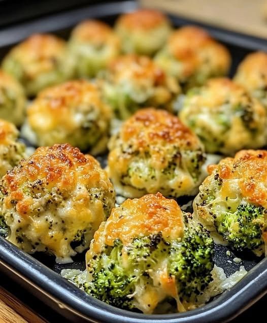 Baked Broccoli Cheese Balls Recipe