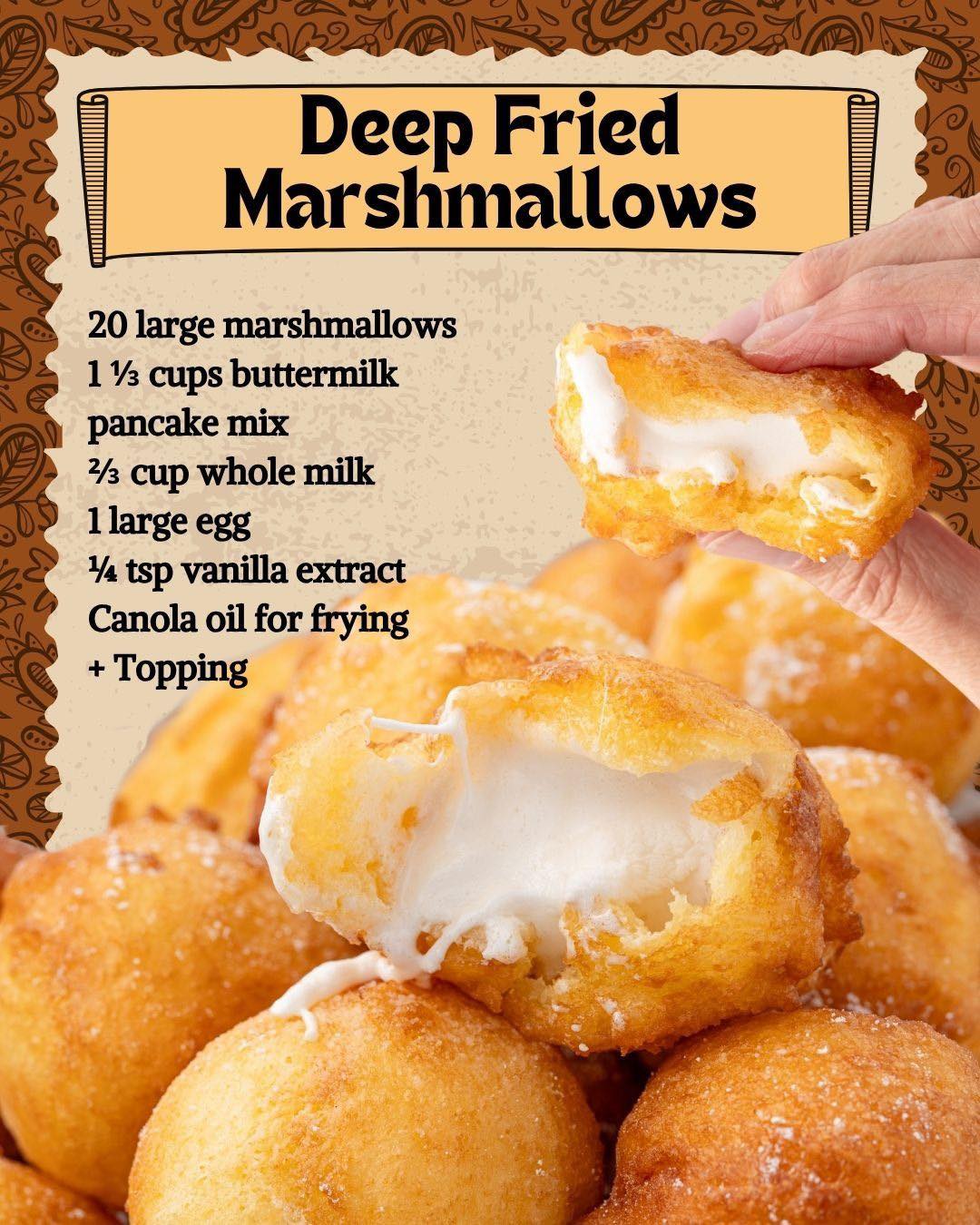 DEEP FRIED MARSHMALLOWS!