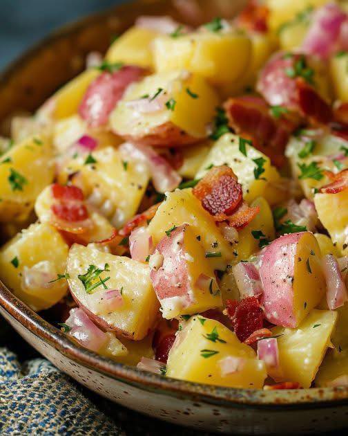 Slow Cooker German Potato Salad