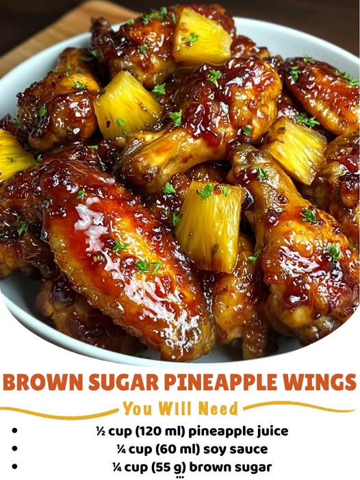 Brown Sugar Pineapple Wings