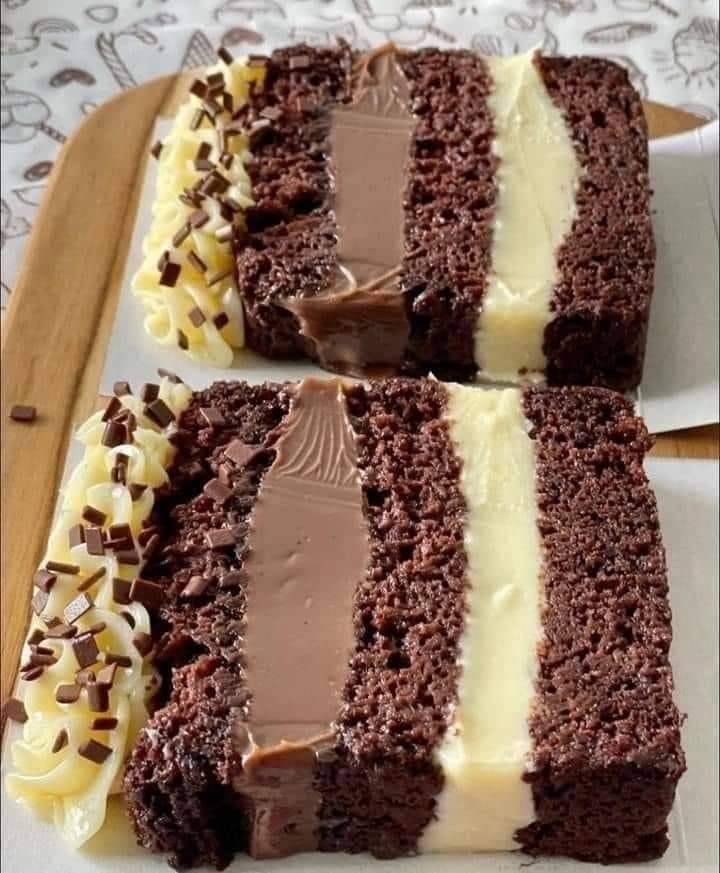 Decadent Chocolate and Vanilla Layer Cake