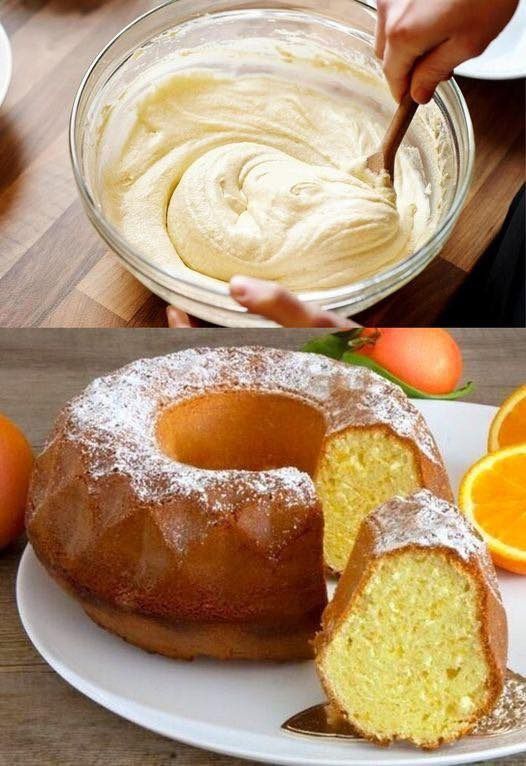 Orange Fluff Cake Recipe