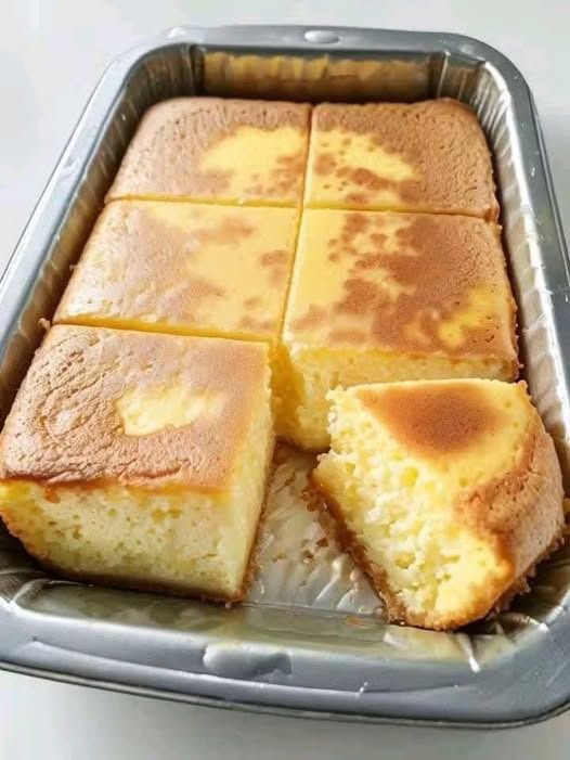 Super Easy Rice Cake (or Milk Custard Cake)
