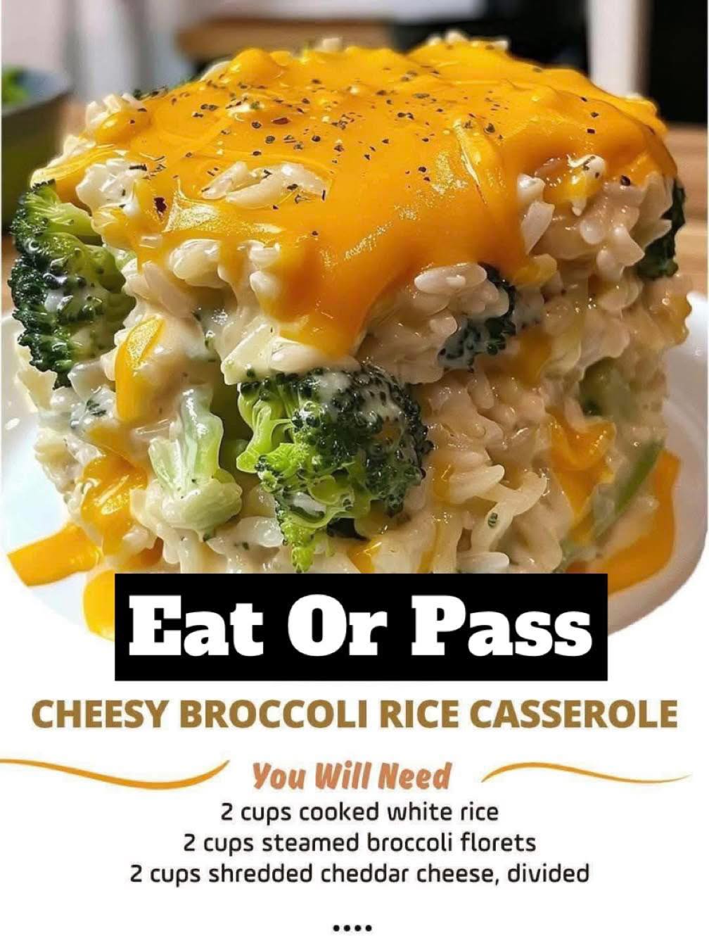 Cheesy Broccoli Rice Casserole