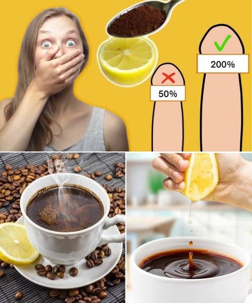 Mixing coffee with lemon is a secret that no one will reveal.