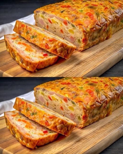 Savory Veggie & Ham Loaf – Ready in 10 Minutes, Loved Worldwide