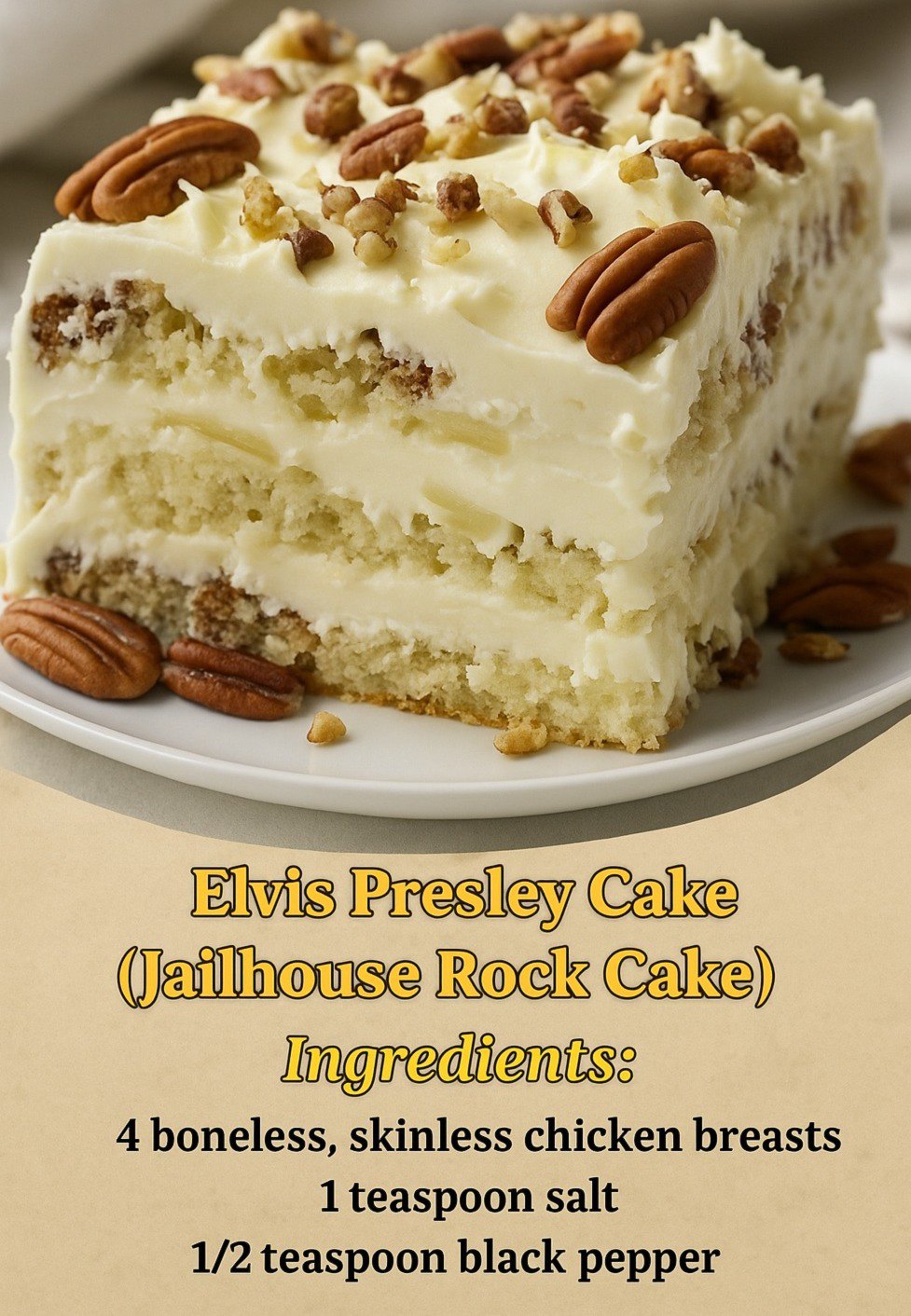 Elvis Presley Cake (Jailhouse Rock Cake)