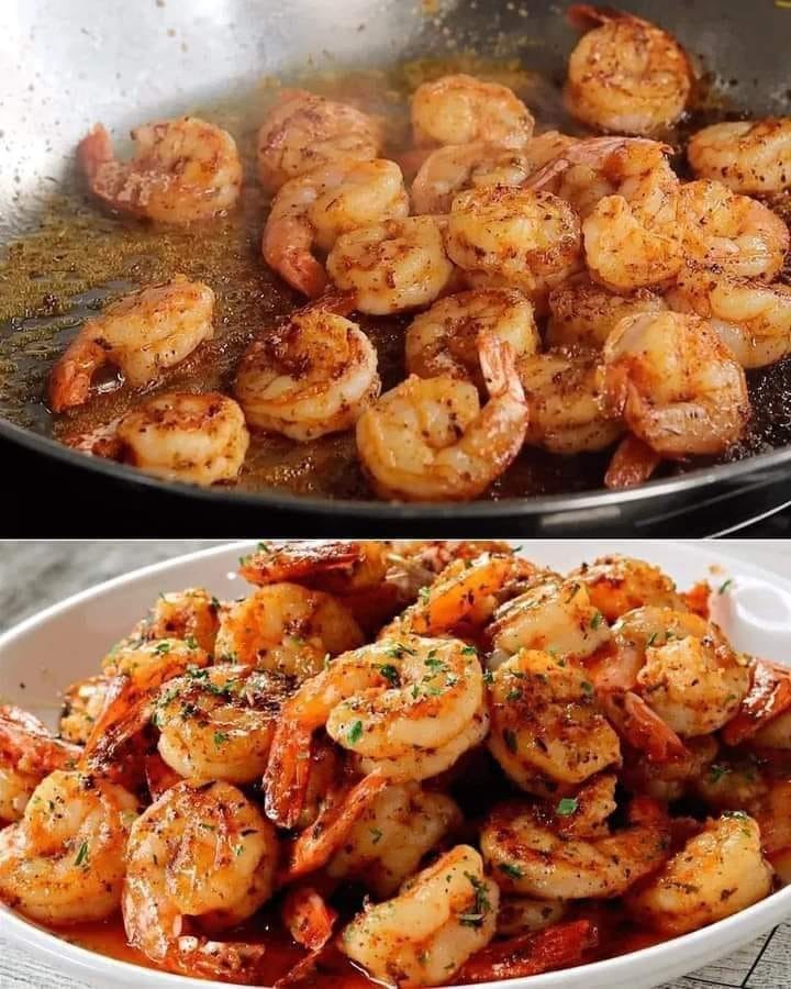Shrimp with garlic and butter