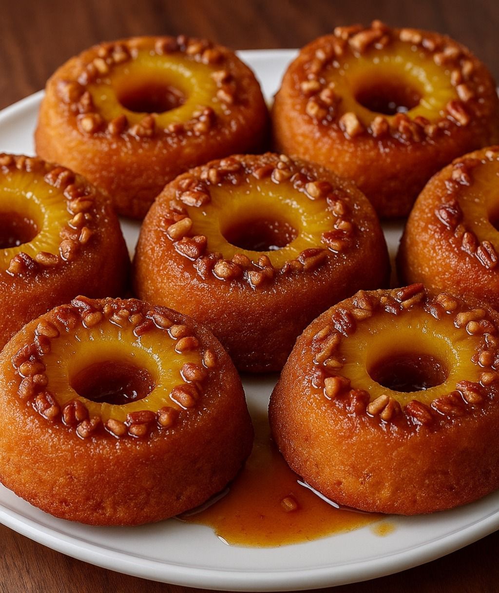 Sweet Potato Pineapple Upside Down Donut Rings