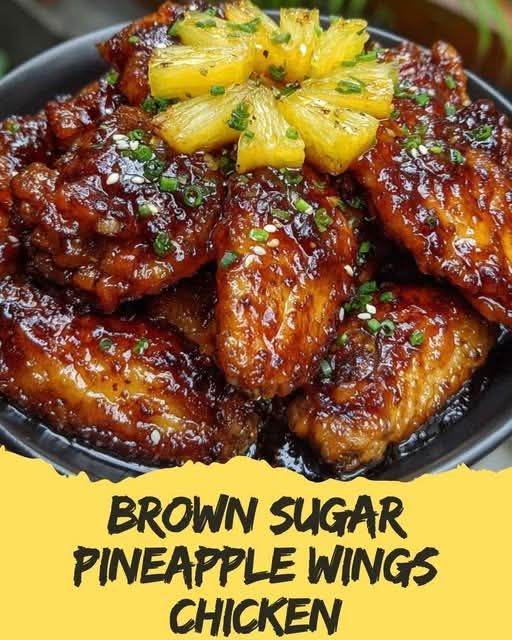 Brown Sugar Pineapple Wings Chicken