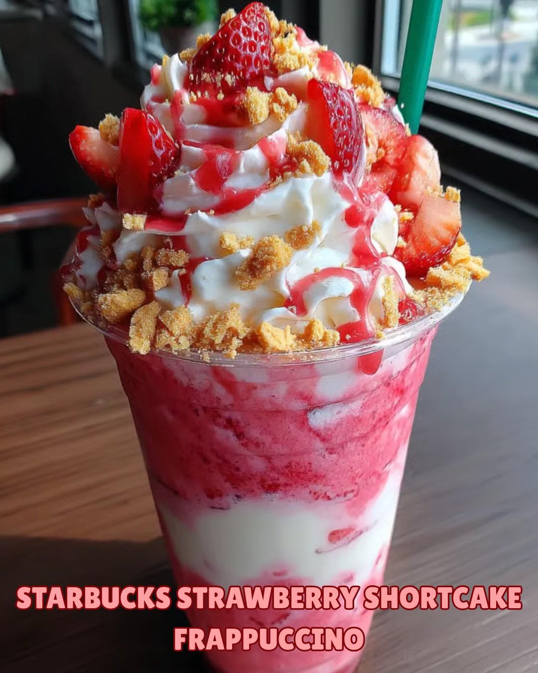 Strawberry Shortcake Frappuccino (Starbucks Copycat!)