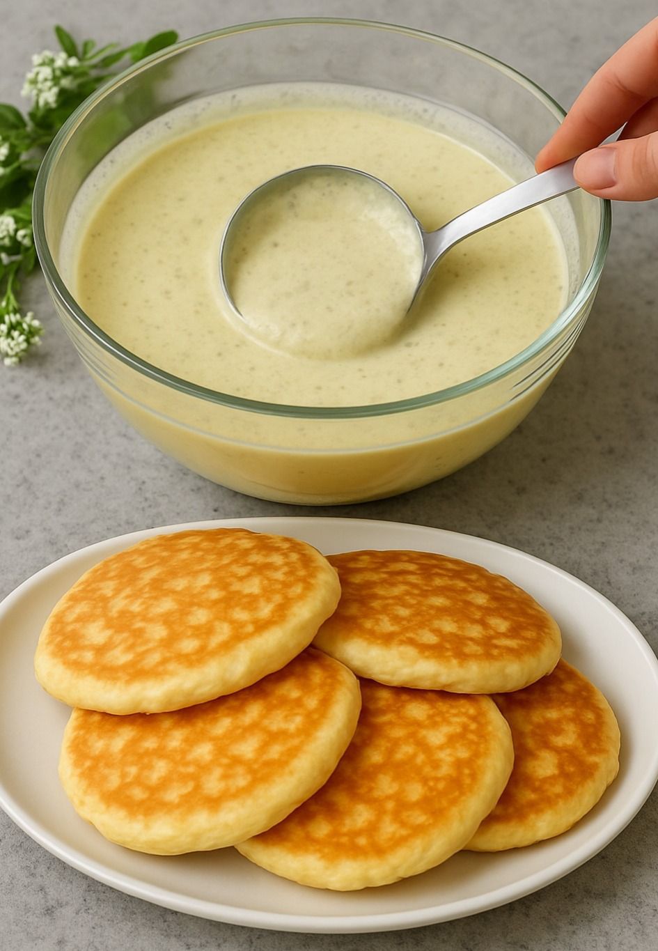 Fluffy Apple Pancakes
