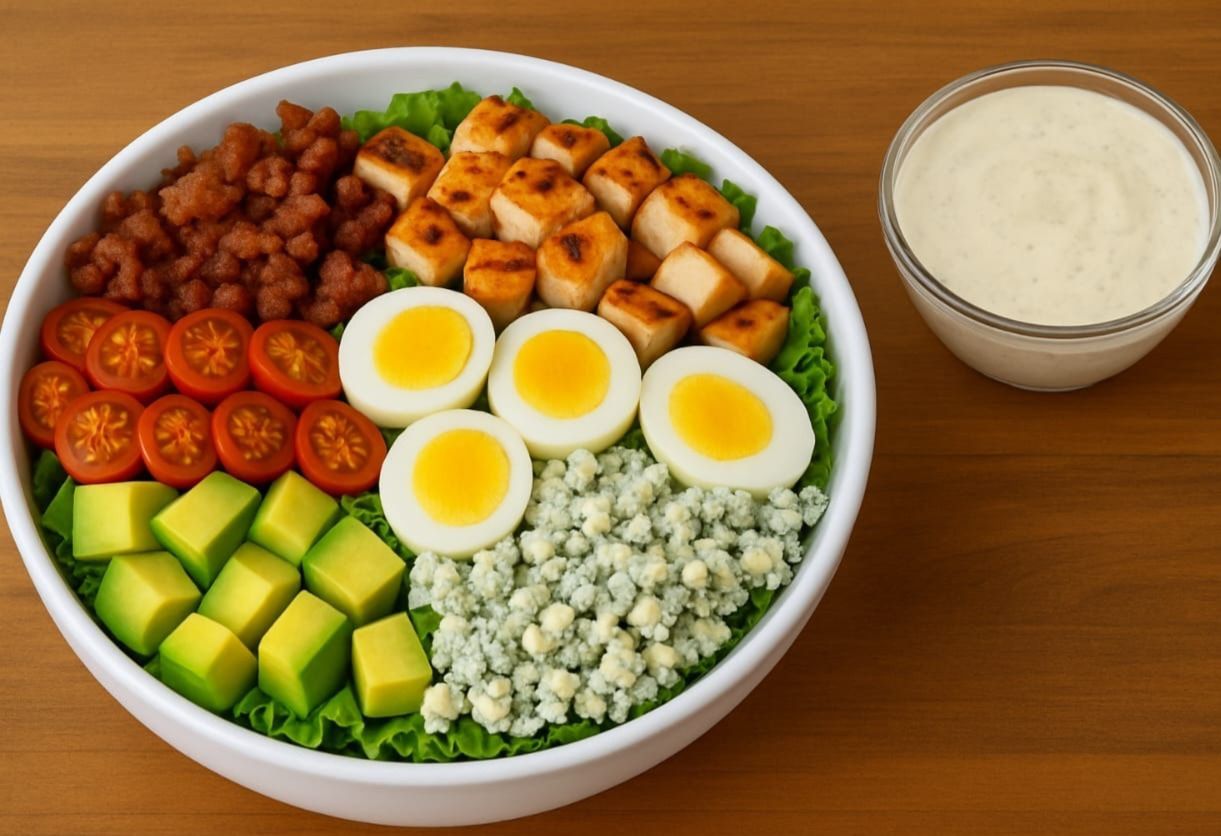 Cobb Salad with Homemade Ranch Dressing