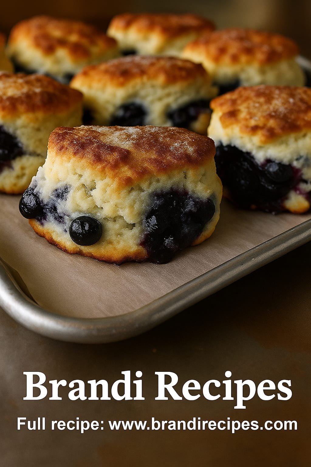 Fluffy Blueberry Biscuits