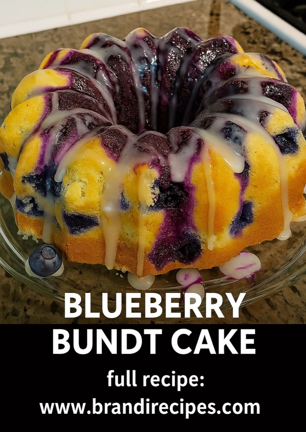 Classic Blueberry Sour Cream Pound Cake