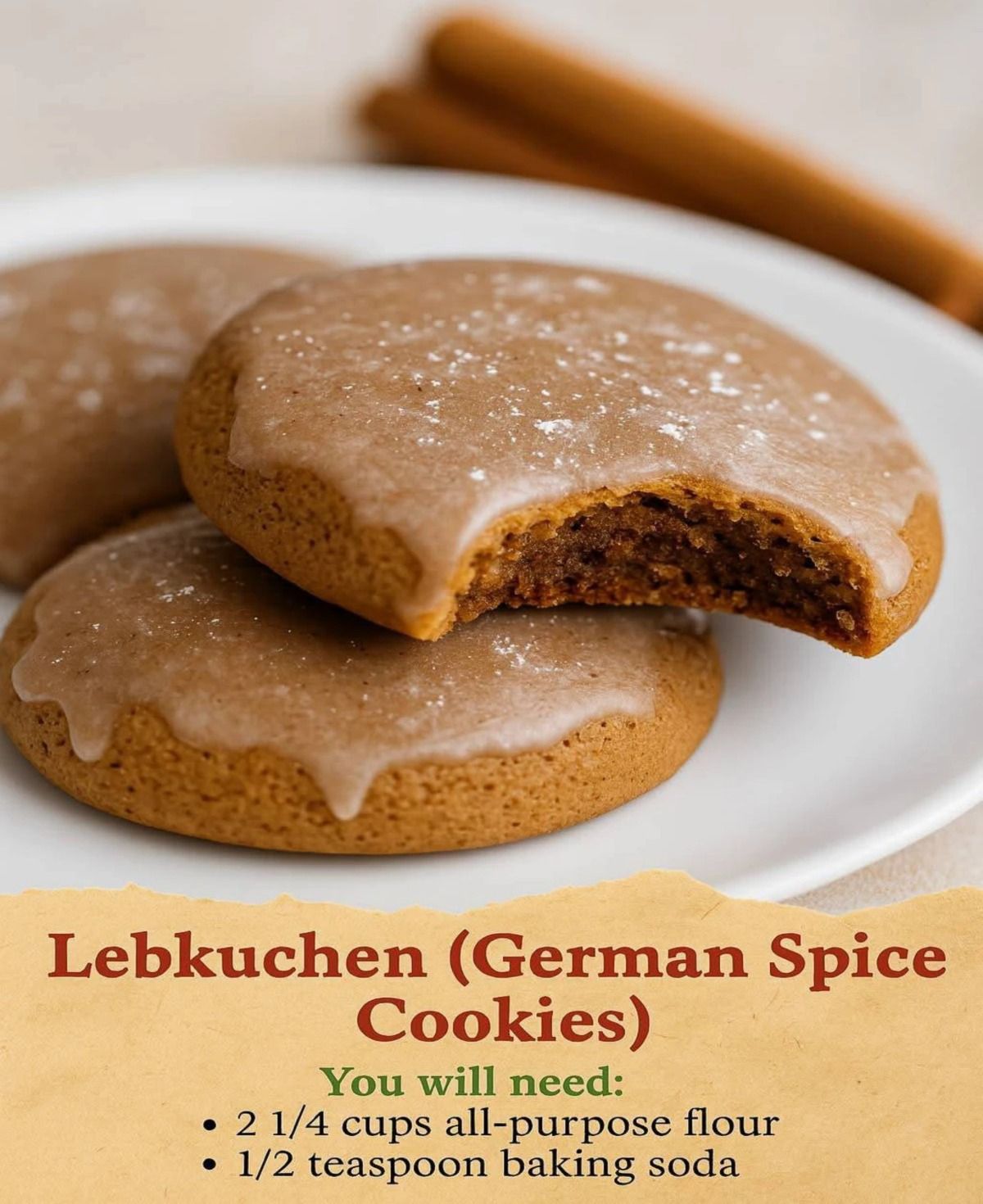 Lebkuchen (German Spice Cookies)