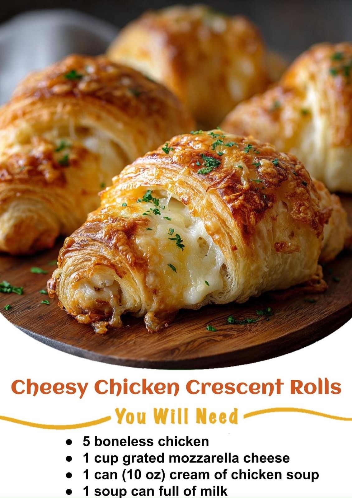 Cheesy Chicken Crescent Rolls