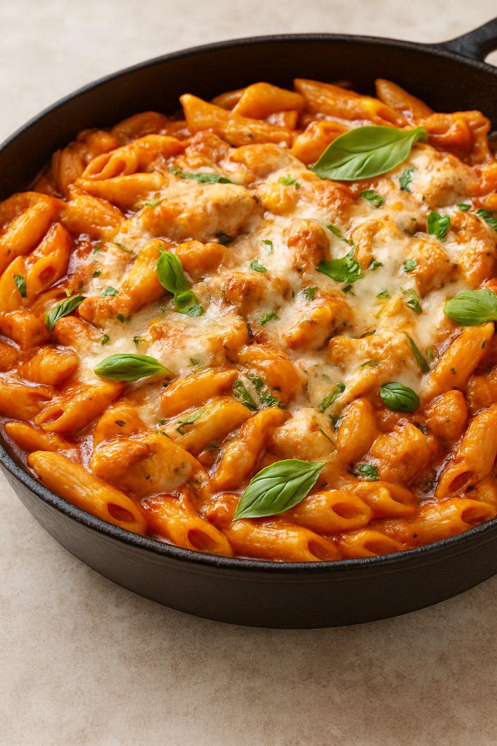 Chicken Parmesan Pasta Dinner