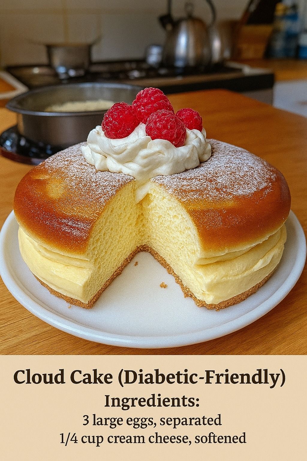 Cloud Cake (Diabetic-Friendly)